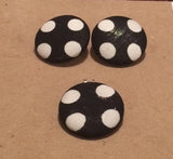 Fabric Button Earrings (Choose Your Colors at Checkout)