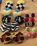 Fabric Button Earrings (Choose Your Colors at Checkout)