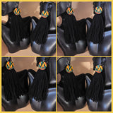 Button Tassel Earrings (Available in 3 sizes; See Picture)