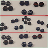 Fabric Button Earrings (Choose Your Colors at Checkout)