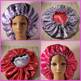 Children/Adult S-XL Reversible Satin Bonnet(Specify Size and Color(s) at Cart)