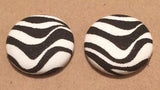 Fabric Button Earrings (Choose Your Colors at Checkout)