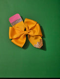 Two-Tailed Pinwheel Pencil Hairbow