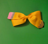 Two-Tailed Pinwheel Pencil Hairbow
